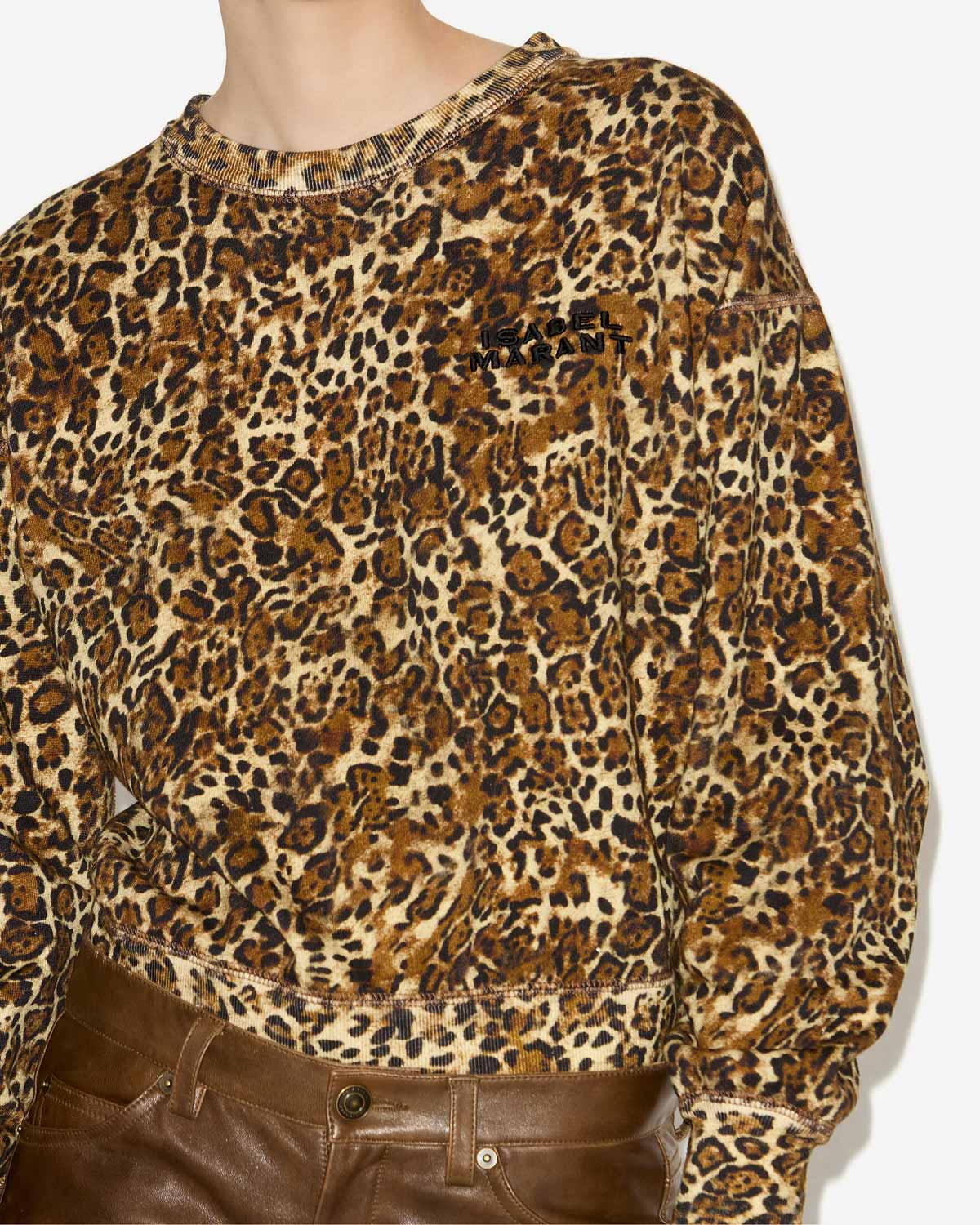 Sweatshirt shad mit leopardenmuster - Leopard - Woman - 2