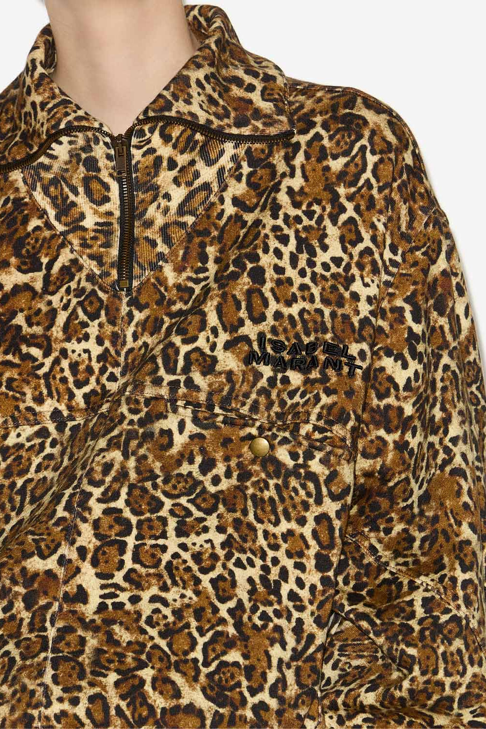 Sweatshirt wilda imprimé à col montant - Léopard - Woman - 3