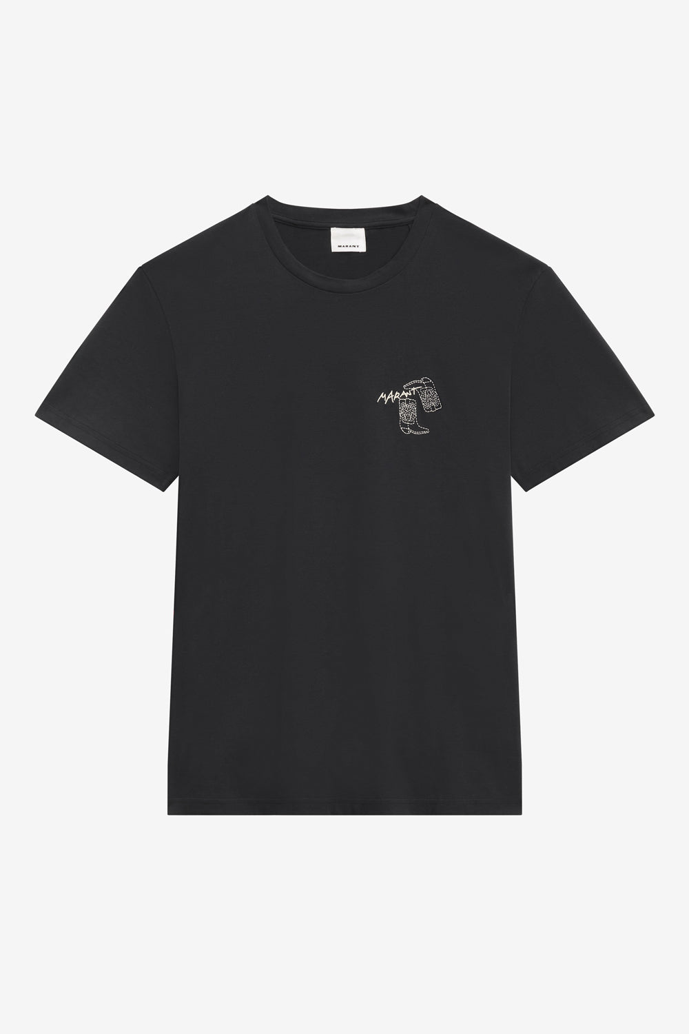 Camiseta con logo bordado honore - Negro - Man - 1