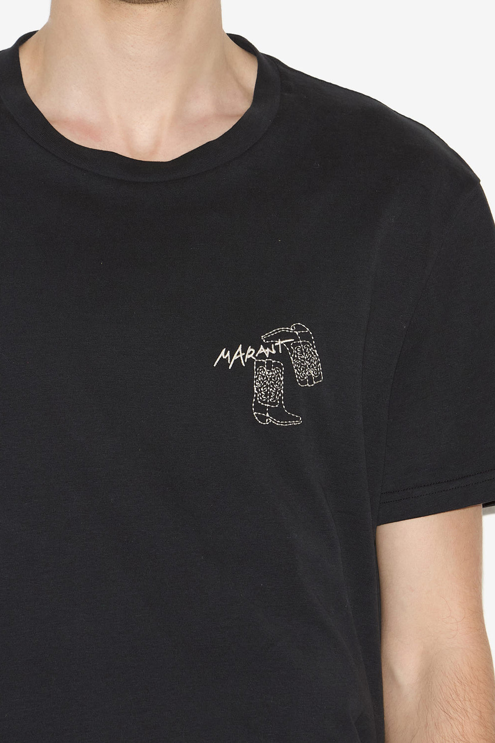 Camiseta con logo bordado honore - Negro - Man - 3