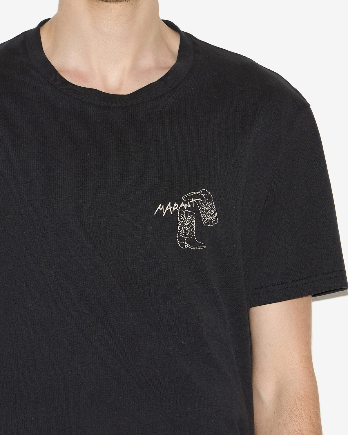 Camiseta con logo bordado honore - Negro - Man - 2