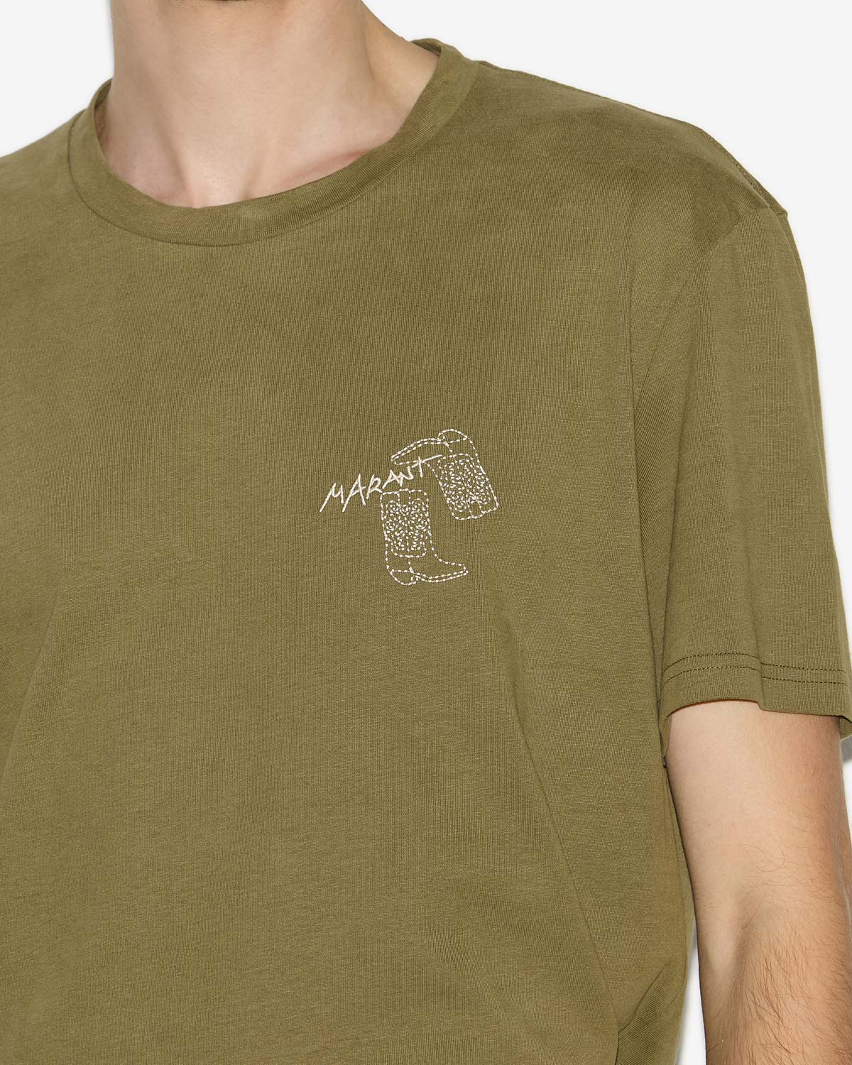 Honore t-shirt with embroidered logo - Khaki - Man - 2