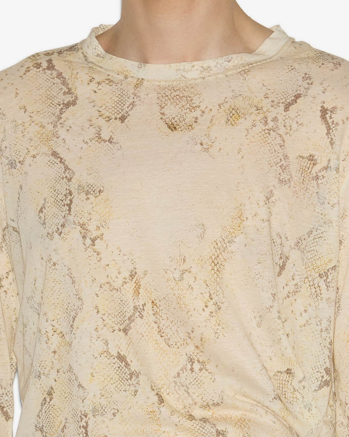 Leilow flowing printed t-shirt - Sand - Man - 2