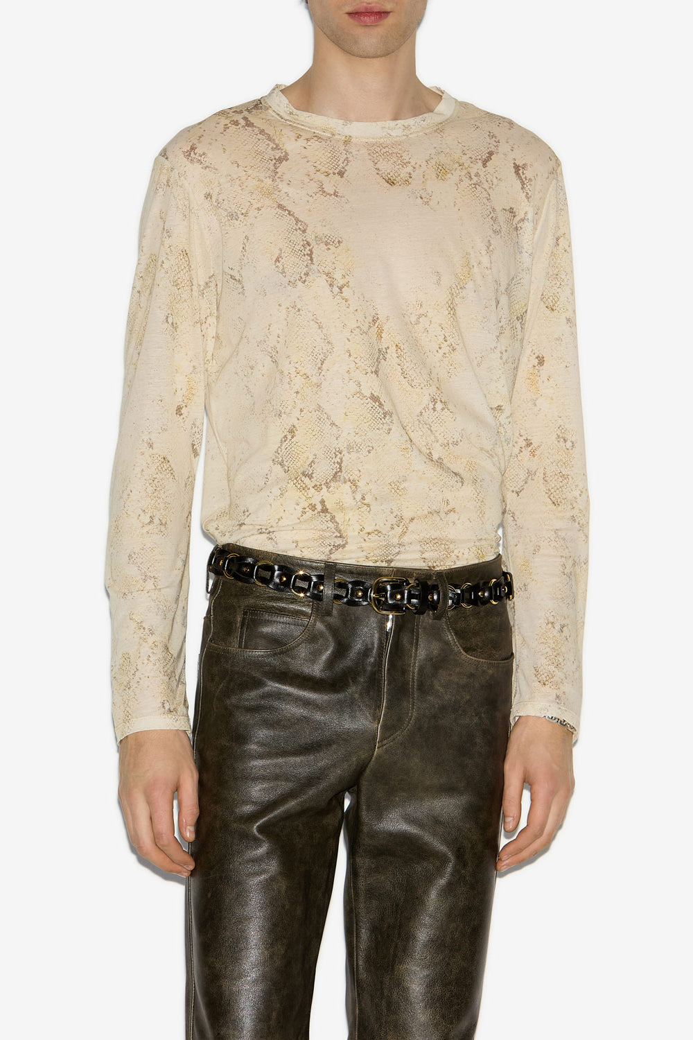 Camiseta fluida estampada leilow - Sand - Man - 4