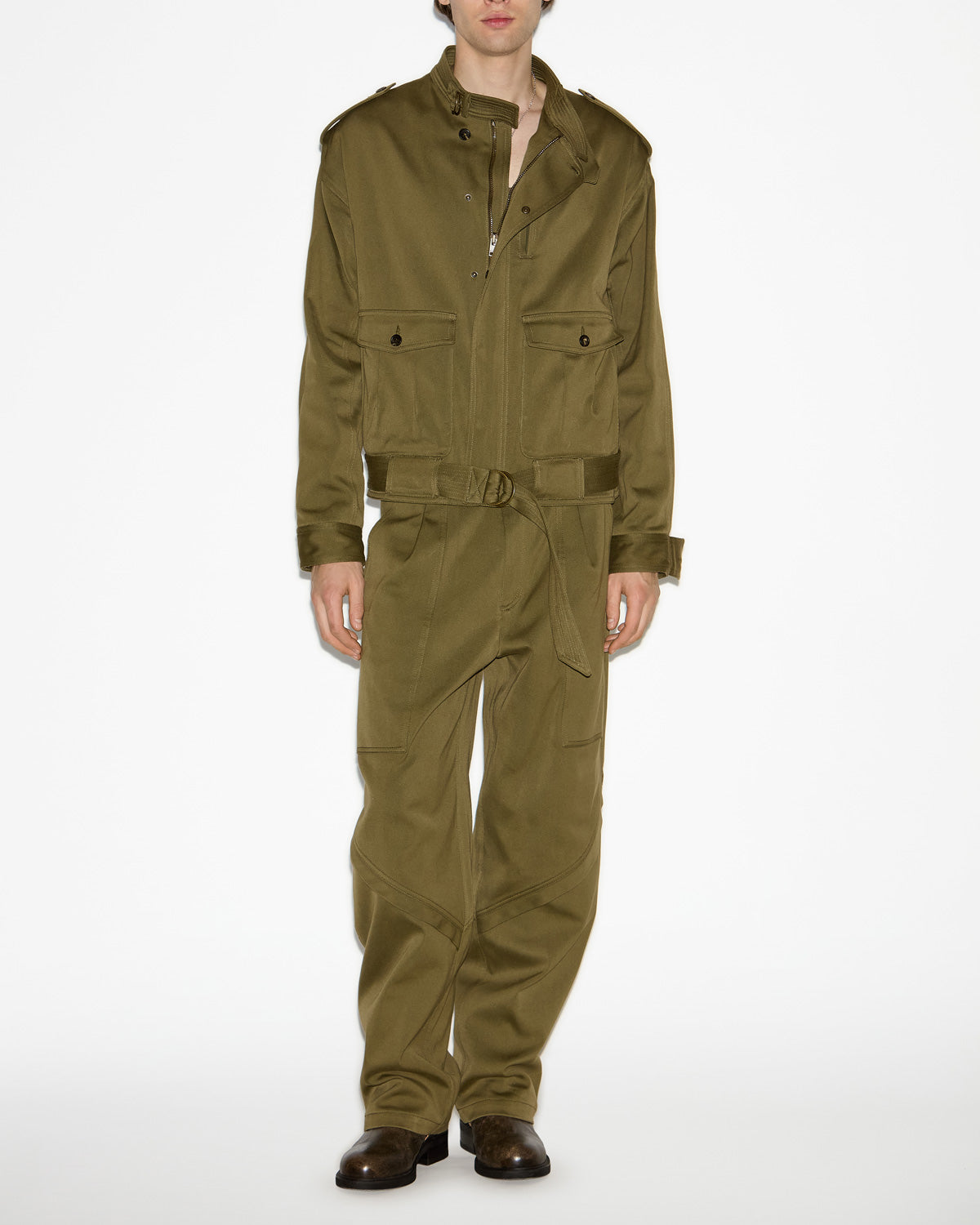 Chaqueta corta de algodón tomei - Bronce - Man - 1