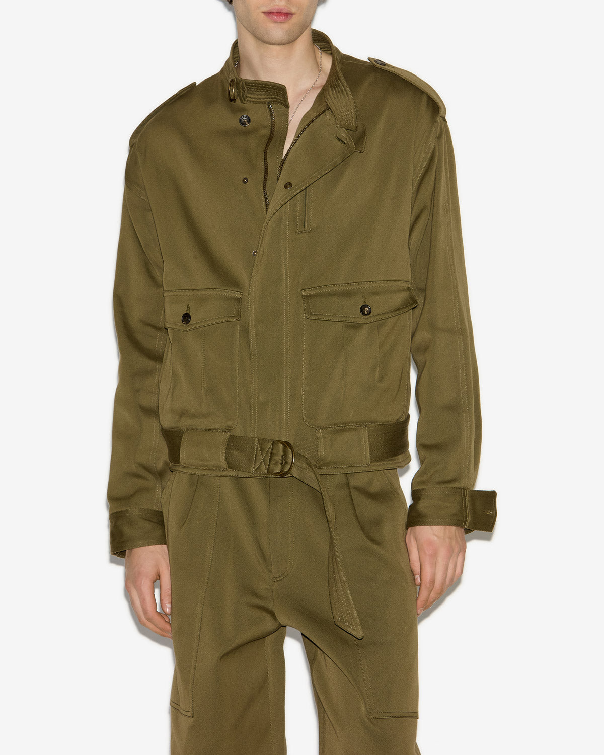 Chaqueta corta de algodón tomei - Bronce - Man - 3