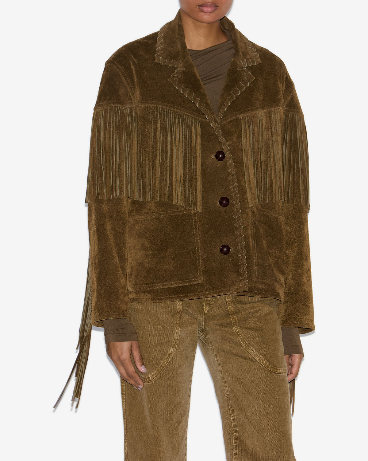 Isabel marant fringe jacket hotsell