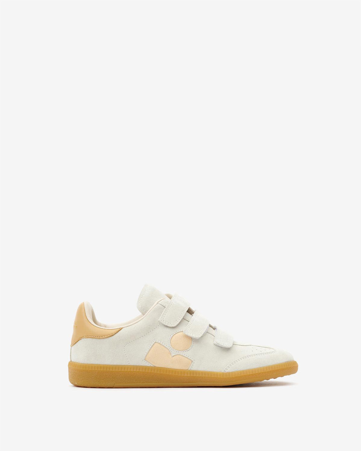 Flacher sneaker beth aus kalbs-veloursleder - Nude-beige - Woman - 1