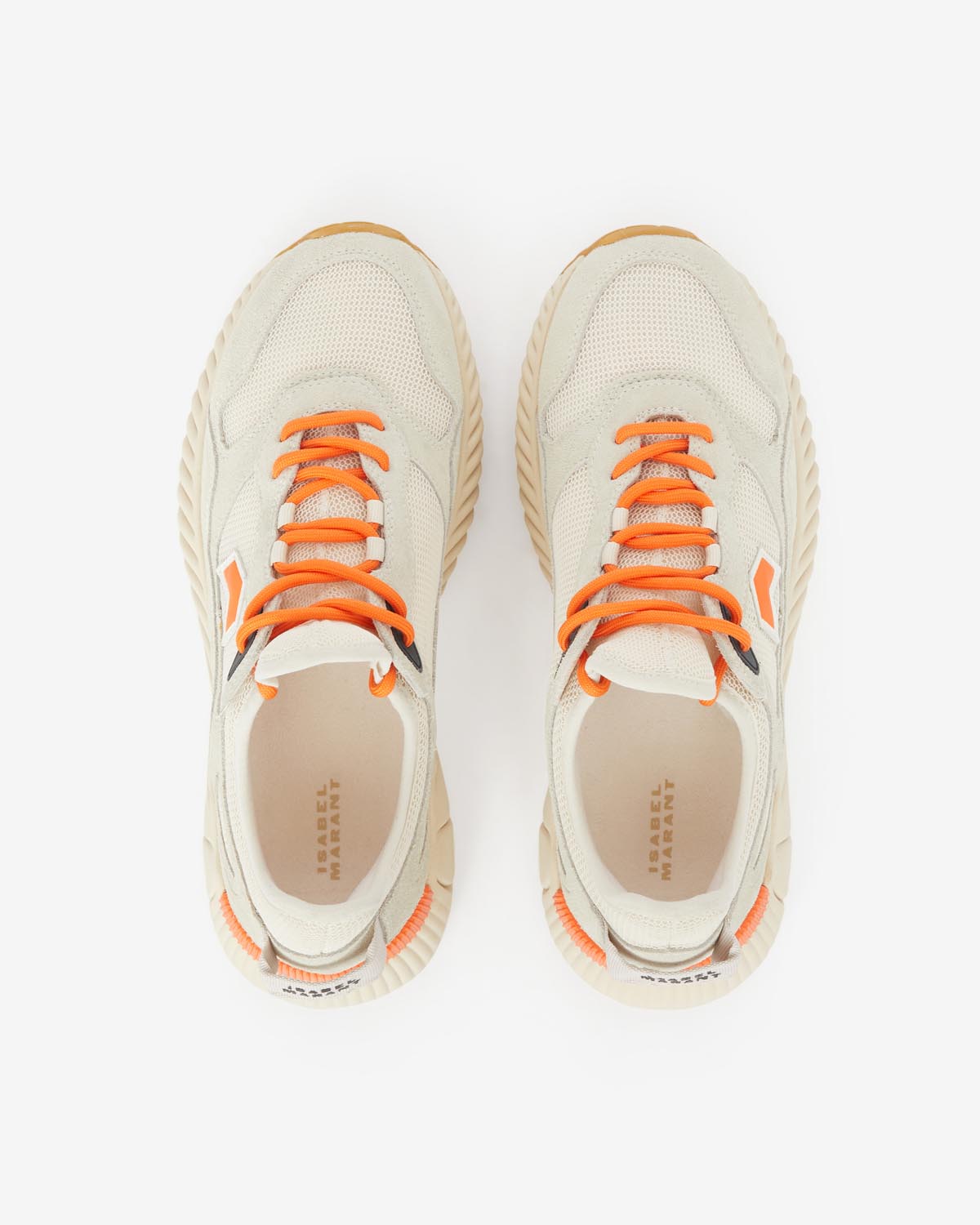 Sneakers ewie im running-stil - Ecru-orange - Woman - 4