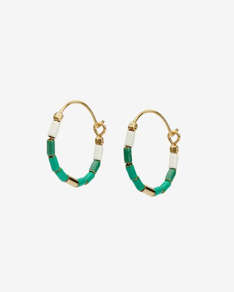 Boucles d'oreilles new color strip Woman Bleu turquoise 7