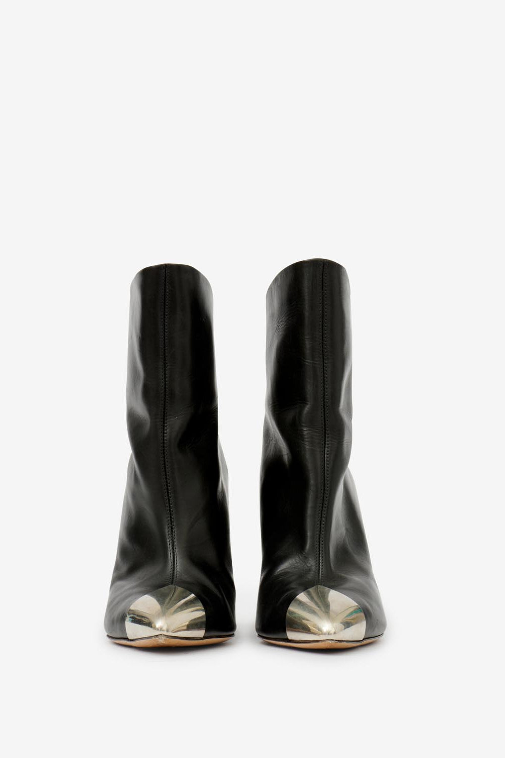 Lapio contrasting toecap ankle boots - Black - Woman - 3