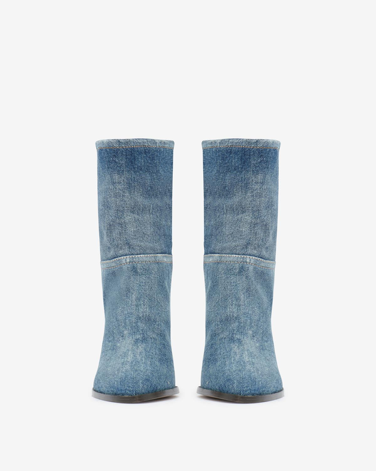 Rouxa stivali bassi in camoscio di vitello - Washed blue - Woman - 3