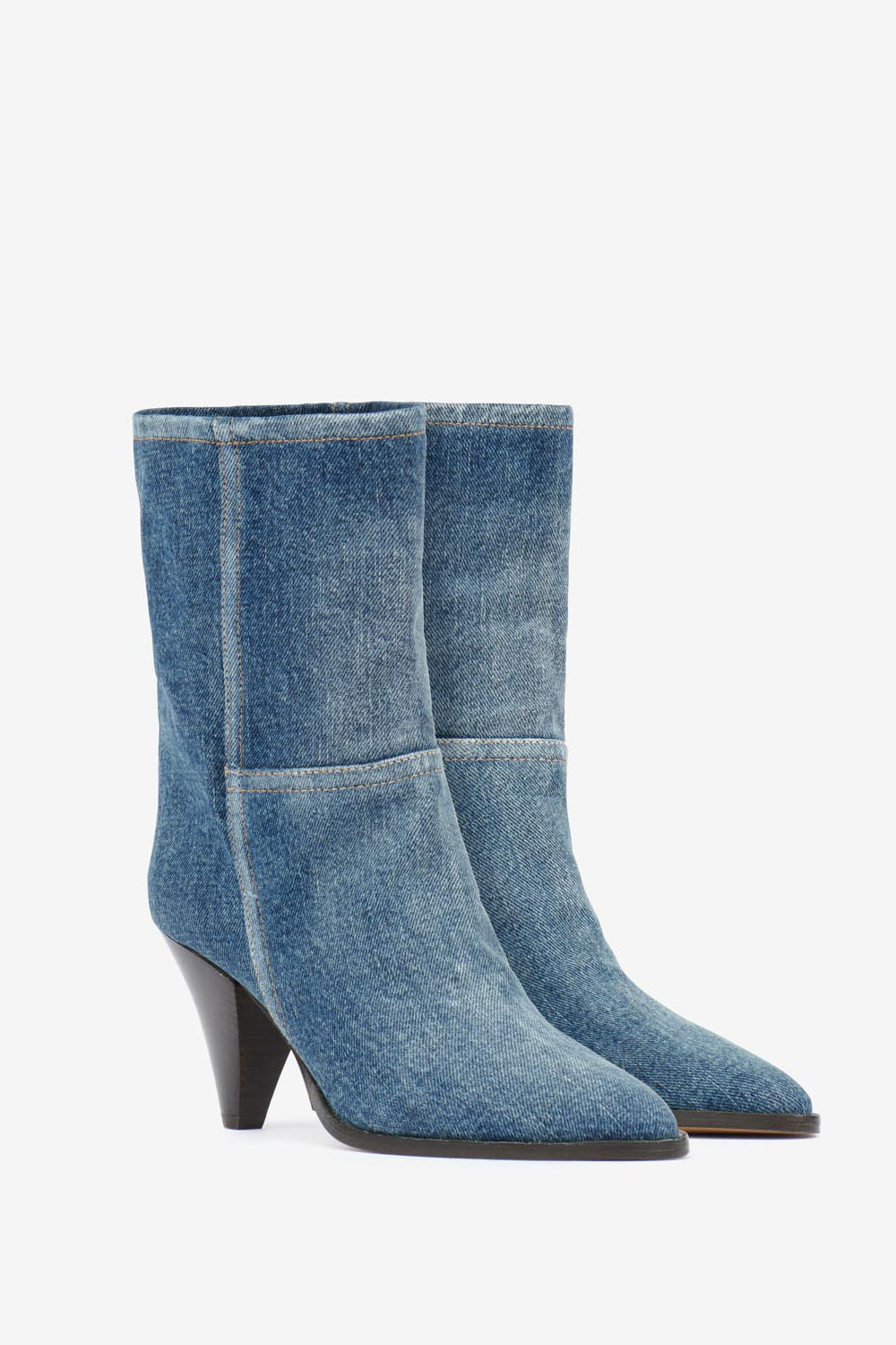 Rouxa suede ankle boots - Washed blue - Woman - 4