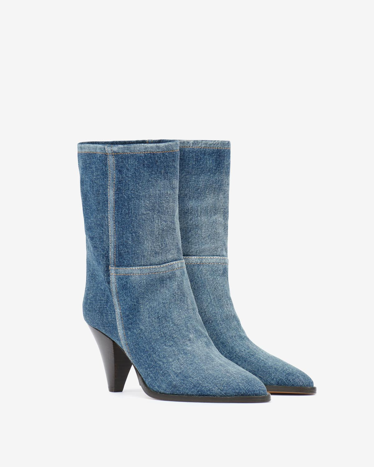 Rouxa stivali bassi in camoscio di vitello - Washed blue - Woman - 4