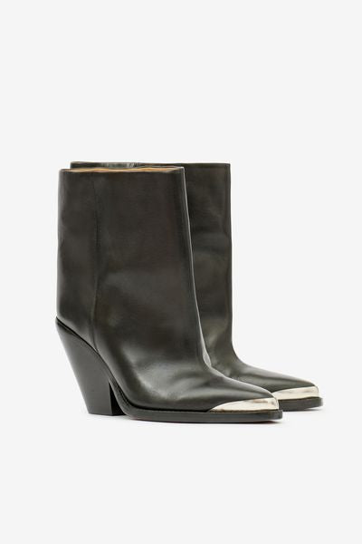 Bottines en cuir ladel - Noir - Woman - 9