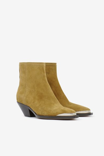 Adnae leather low boots - Taupe - Woman - 9