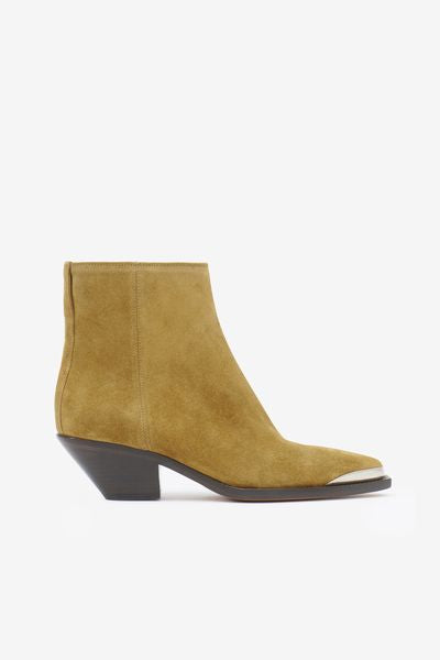 Adnae leather low boots - Taupe - Woman - 2