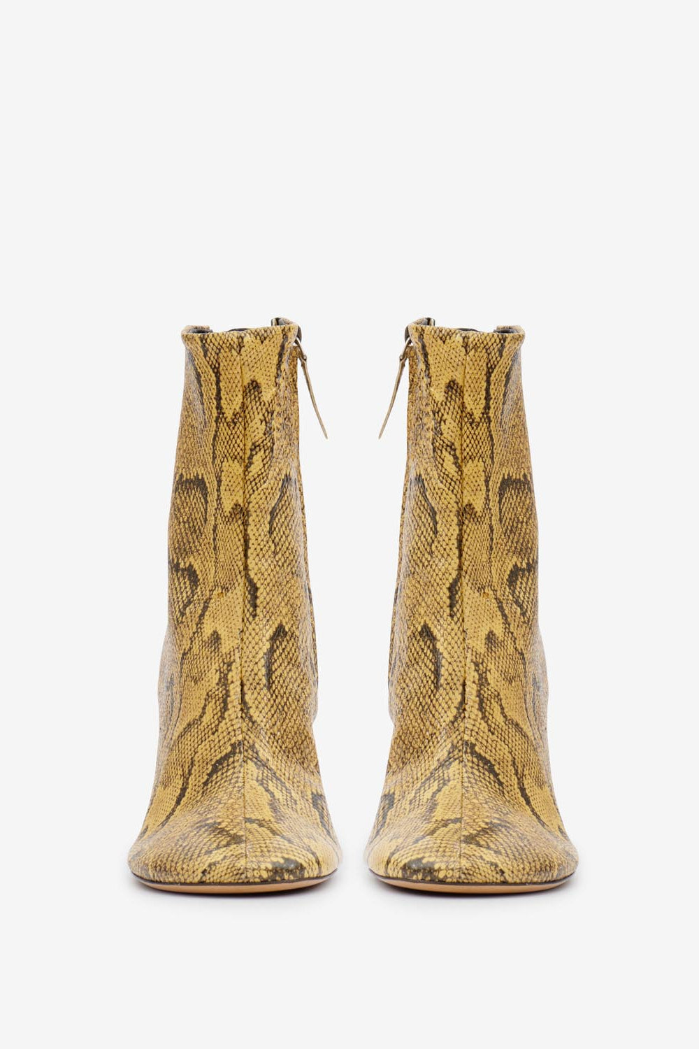 Bottines en cuir souple à talons hauts labee - Naturel - Woman - 3