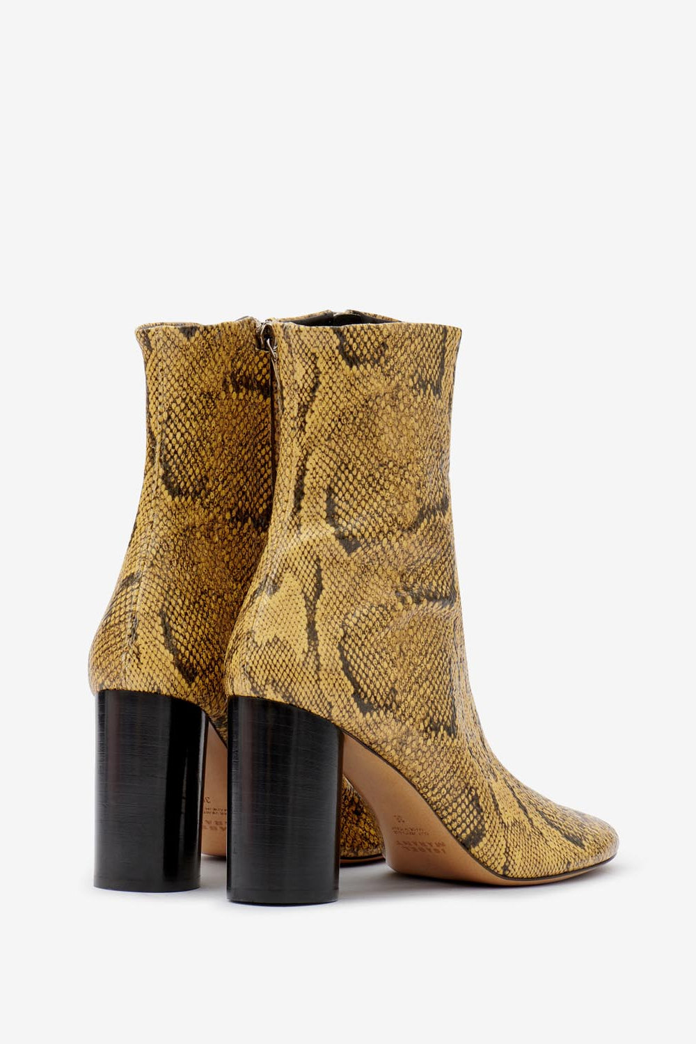 Bottines en cuir souple à talons hauts labee - Naturel - Woman - 2