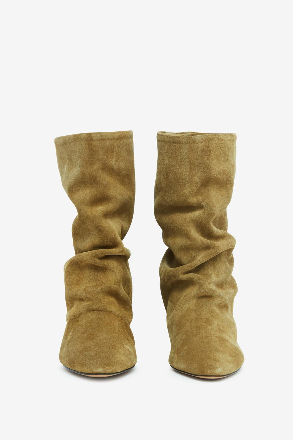 Reachi suede calfskin ankle boots - Taupe - Woman - 4