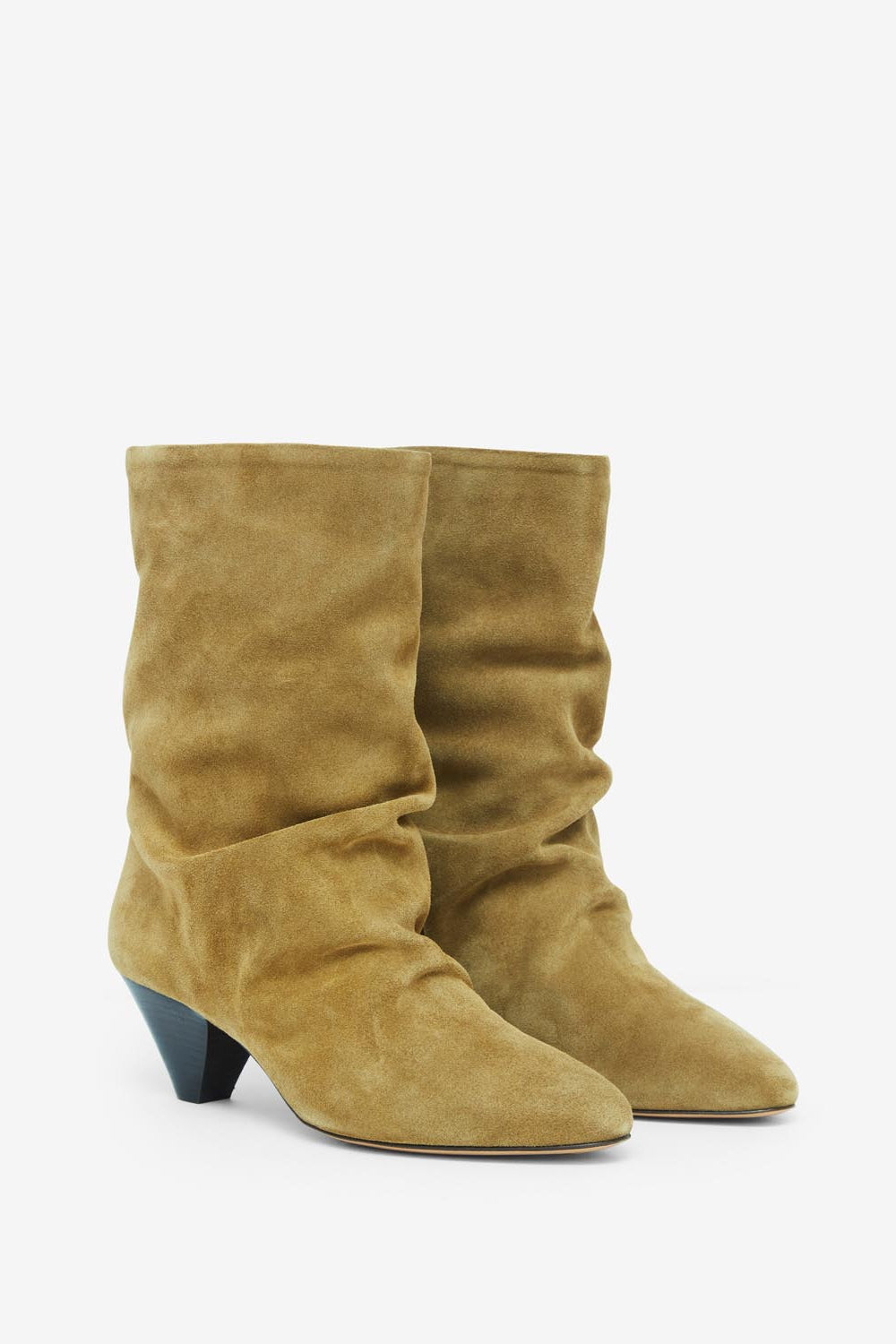 Reachi suede calfskin ankle boots - Taupe - Woman - 3
