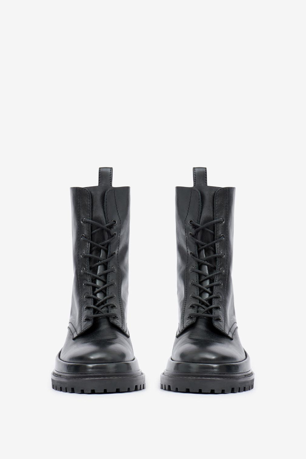 Ghiso smooth leather low boots - 검은색 - Woman - 4