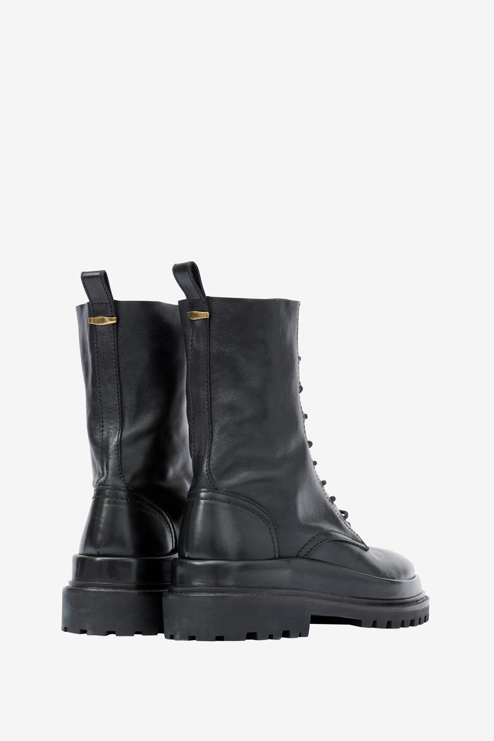 Ghiso smooth leather low boots - 검은색 - Woman - 2