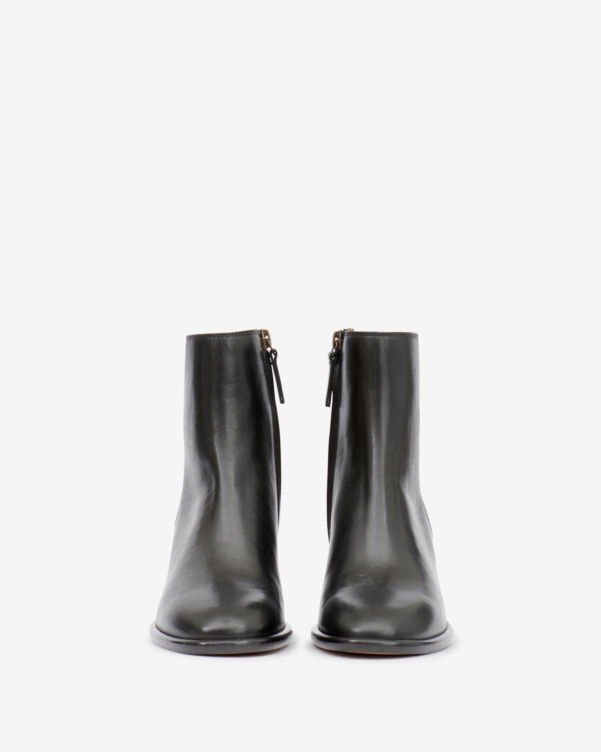 Botines de piel lisa julda - Negro - Woman - 3