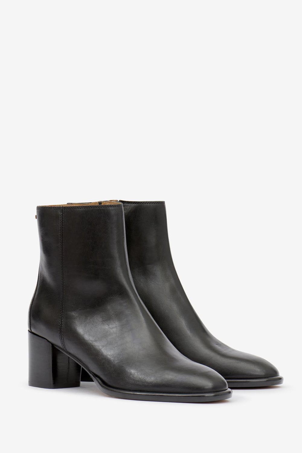 Julda low boots in smooth leather - Black - Woman - 4