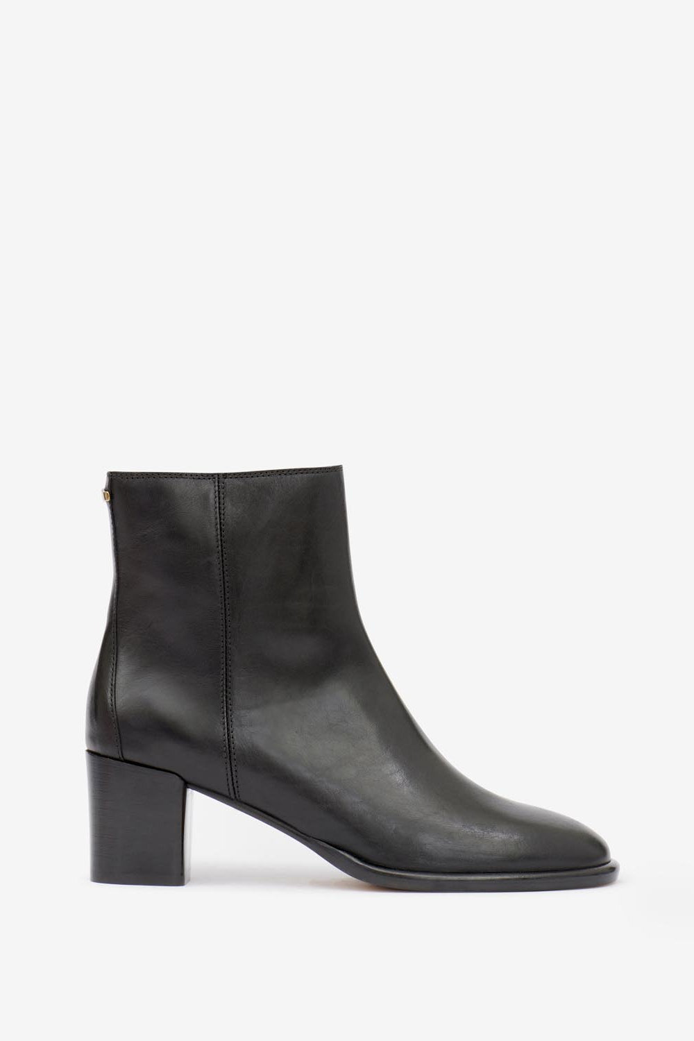 Julda low boots in smooth leather - Black - Woman - 1