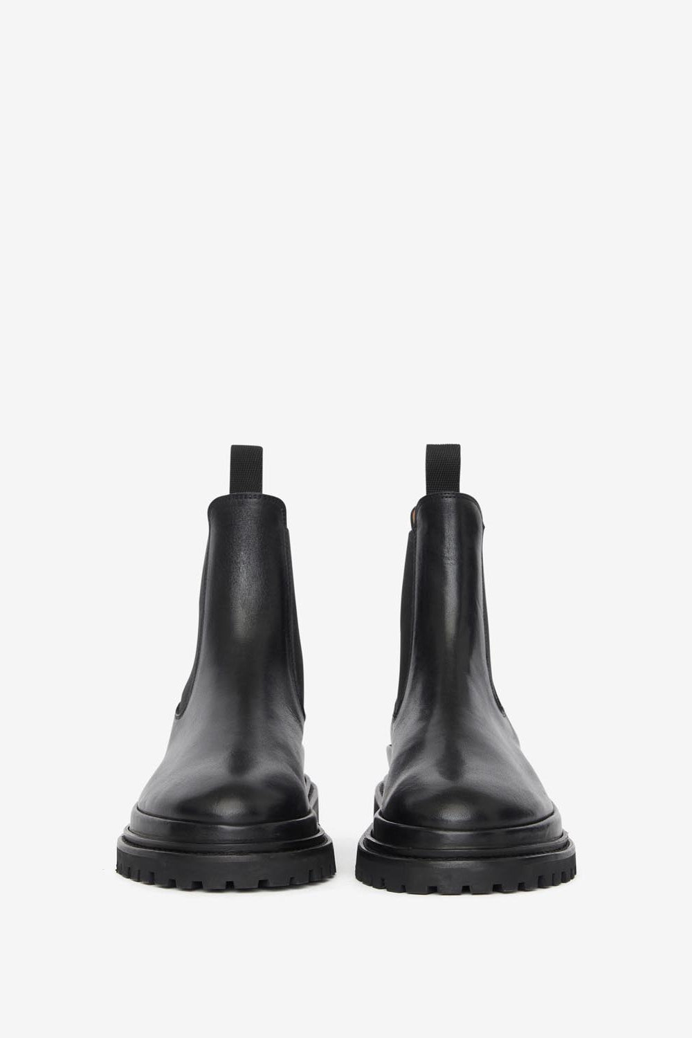 세일리(ceilee) 가죽 소재 레인저 앵클 부츠 - 검은색 - Woman - 4