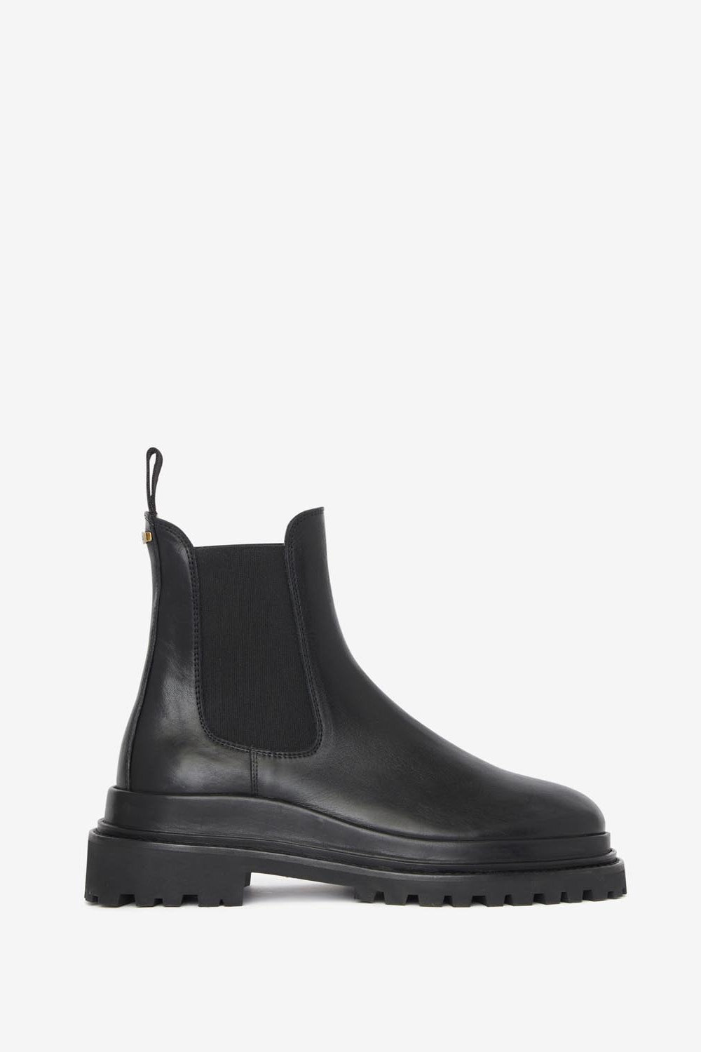 세일리(ceilee) 가죽 소재 레인저 앵클 부츠 - 검은색 - Woman - 1