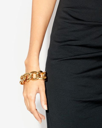 Bracciale a catena oversize links - D'oro - Woman - 3