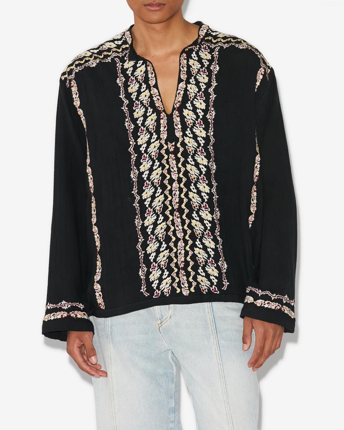 Cikariah blouse - Black - Man - 3