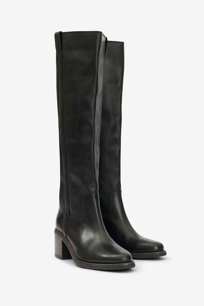 Seenia suede leather boots - Black - Woman - 9