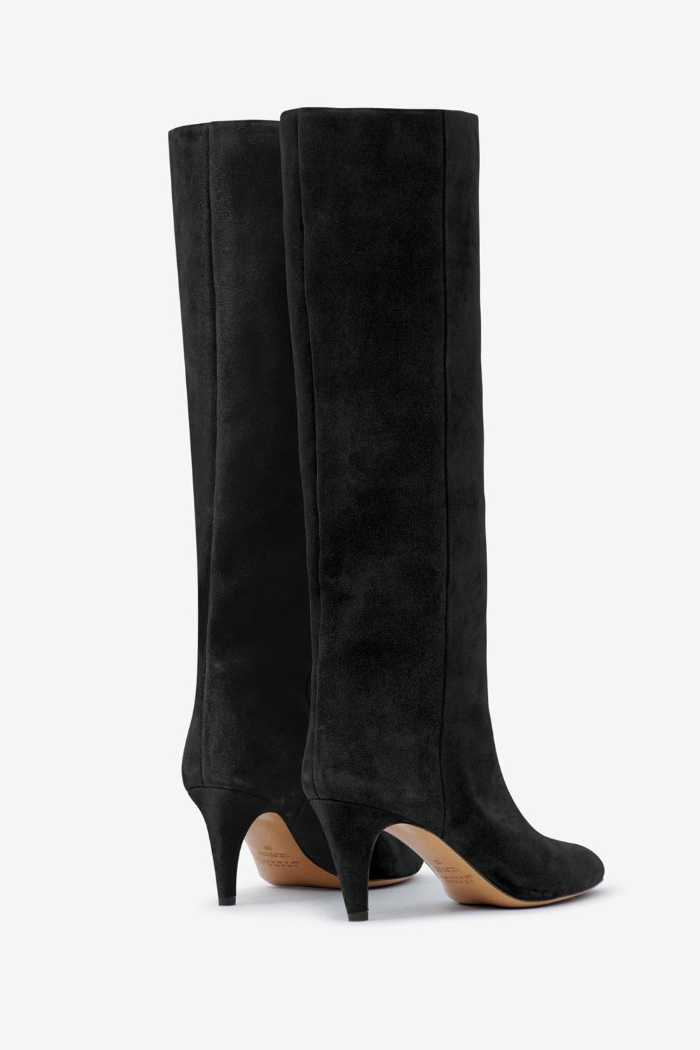 Laspi suede leather boots - Black - Woman - 2