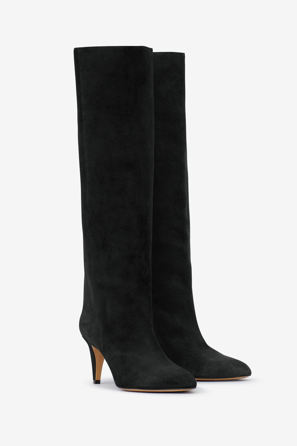 Laspi suede leather boots - Black - Woman - 5