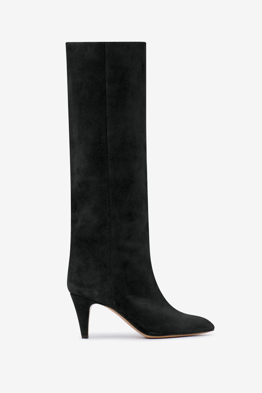 Laspi suede leather boots - Black - Woman - 1
