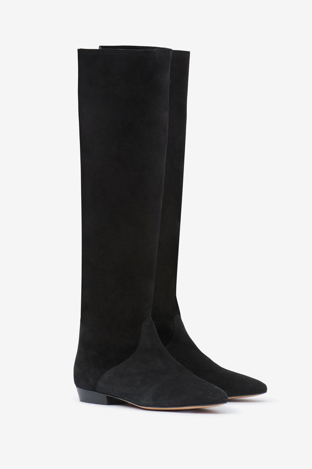 Sayla スエードレザー製 フラットブーツ - 黒 - Woman - 5