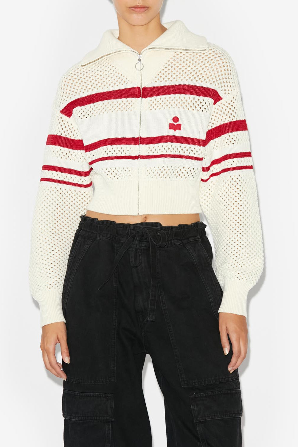 Meshiknit cardigan alec - Ecru - Woman - 4