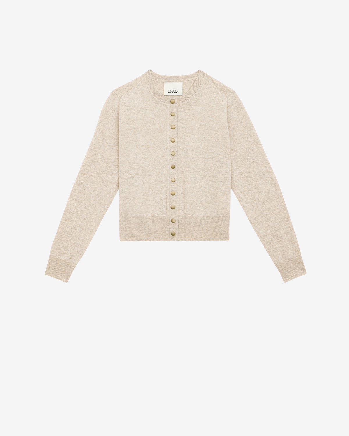 Idesia merinos wool and cashmere cardigan - Light beige - Woman - 5