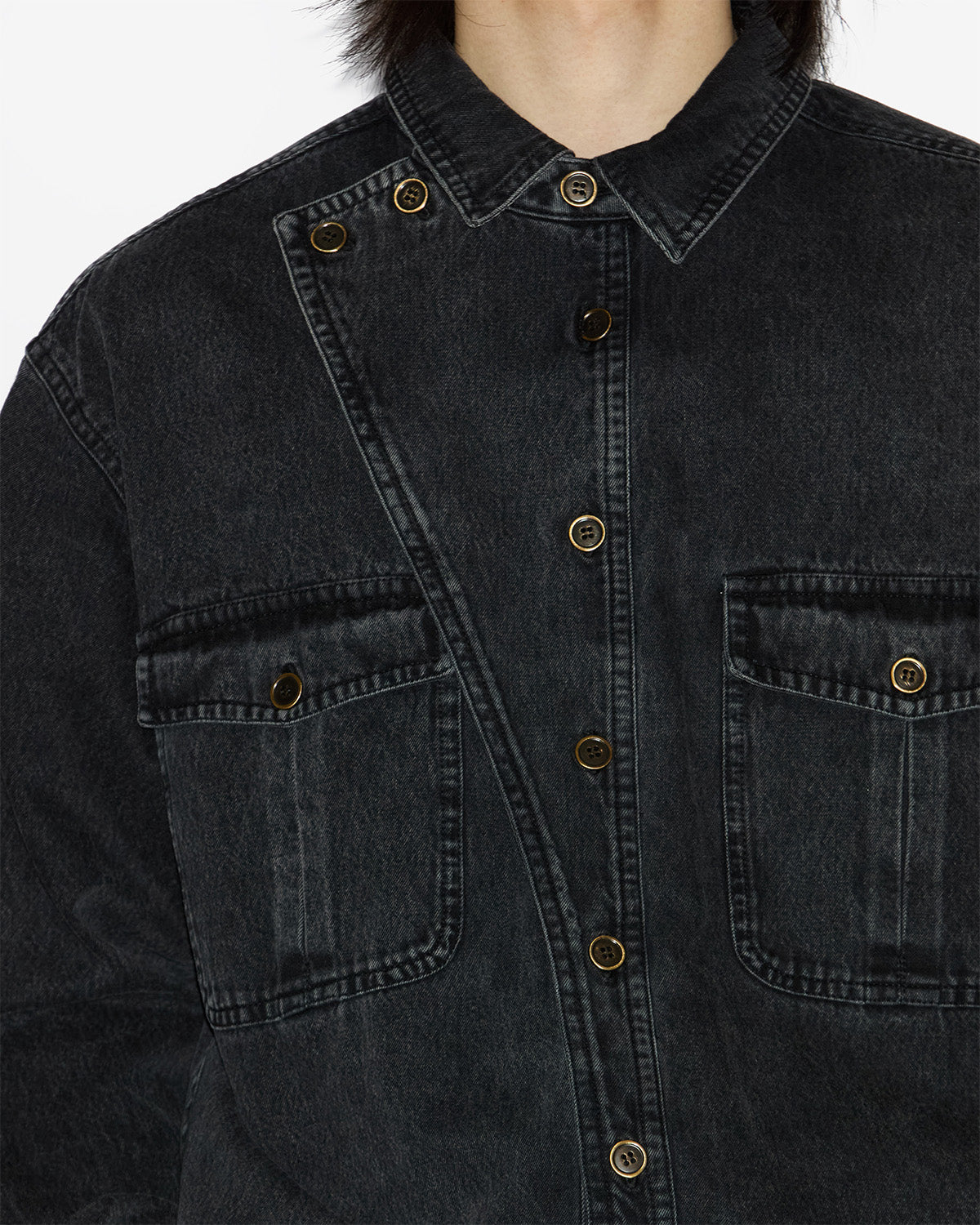 Chelby chambray jumpsuit - Vintage black - Man - 2