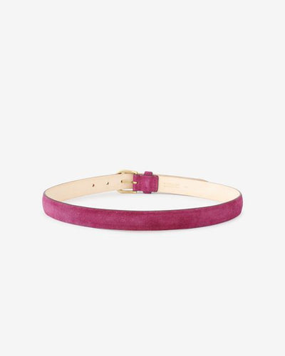 Zap leather buckle belt - Purple - Woman - 2