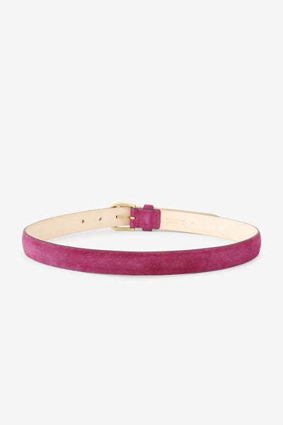 Zap leather buckle belt - Purple - Woman - 3