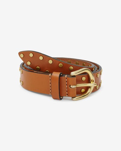 Zap leather buckle belt - 自然 - Woman - 3