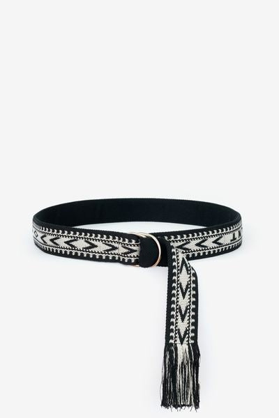 Ceinture nyessah - Noir et écru - Man - 10