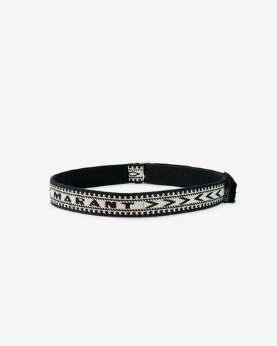 Nyessah belt - Black and ecru - Man - 4