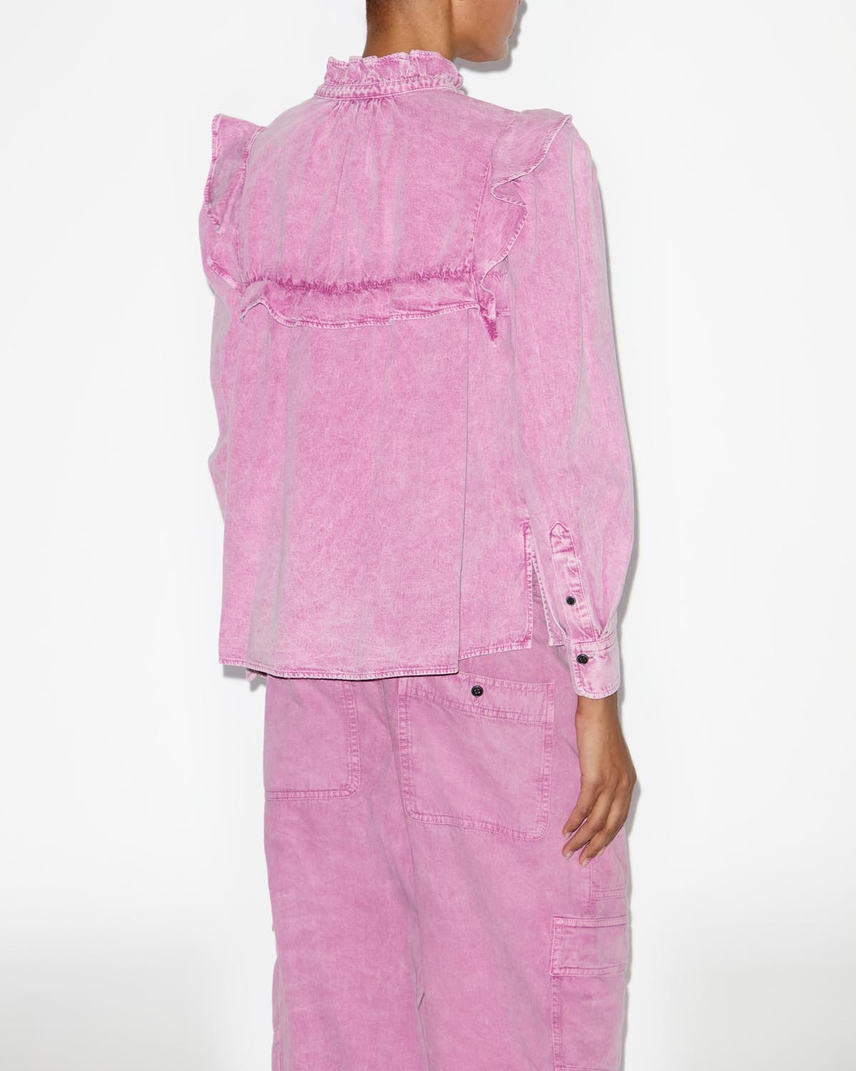 Idety long sleeve denim shirt - ピンク - Woman - 4