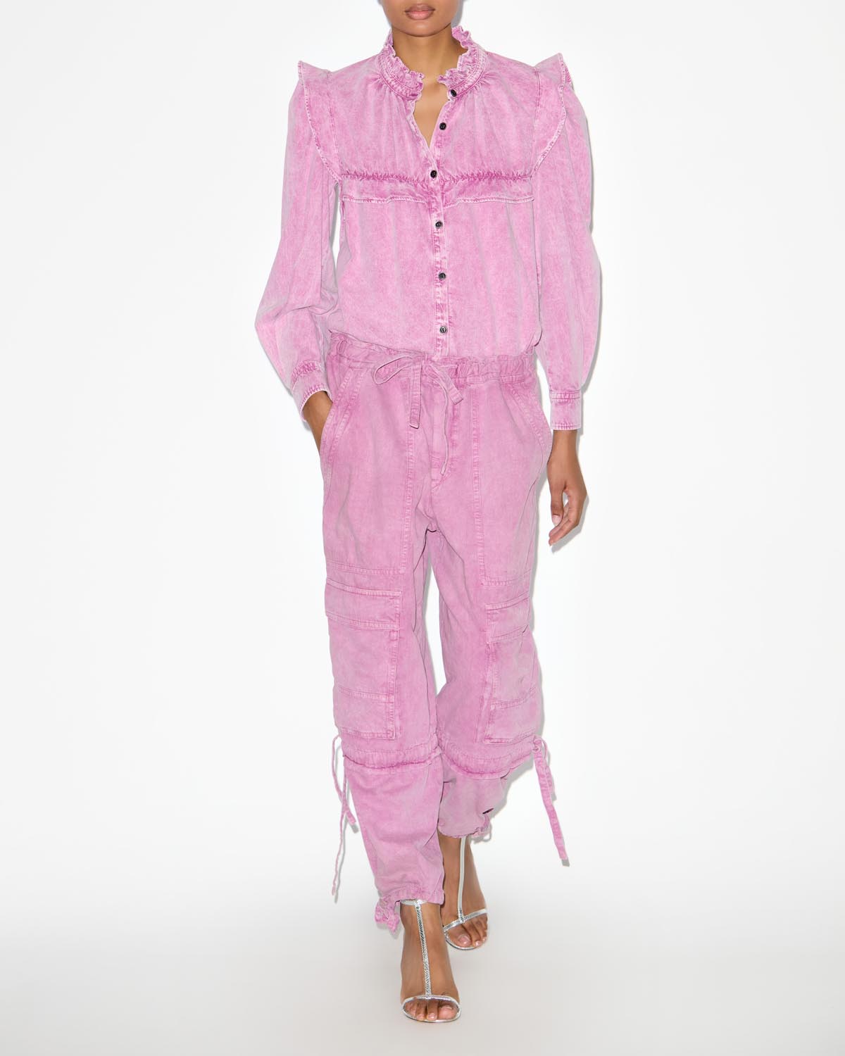 Idety long sleeve denim shirt - ピンク - Woman - 1