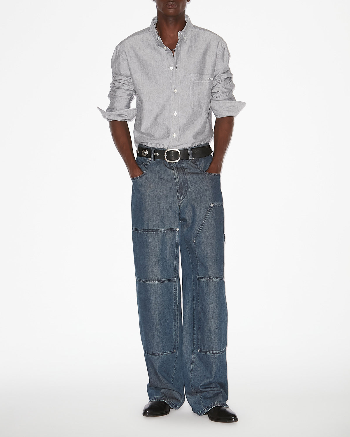 Camisa jasolo de algodón - Anthracite - Man - 1